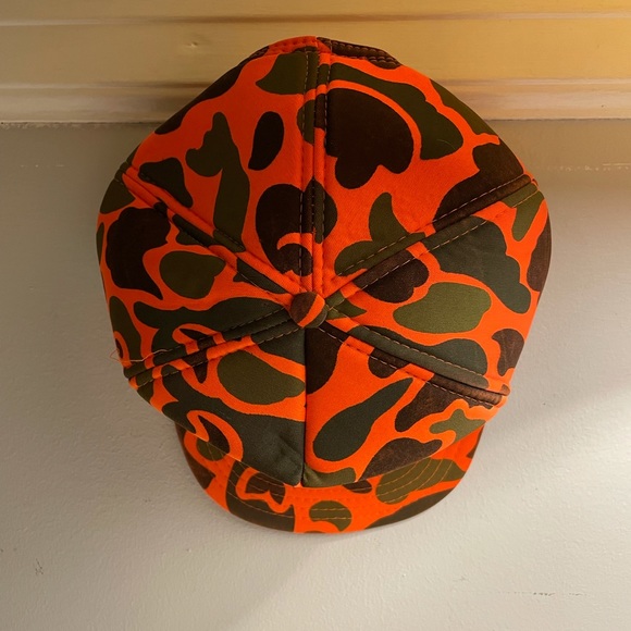 Nissin Orange Camo Snap Back Trucker Cap - Picture 4 of 14